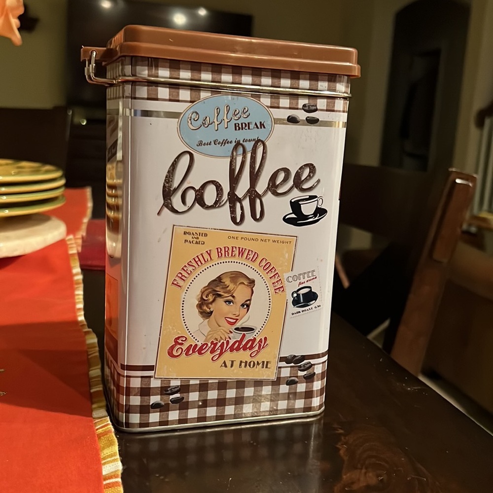Coffee Break Storage Tin - NWT